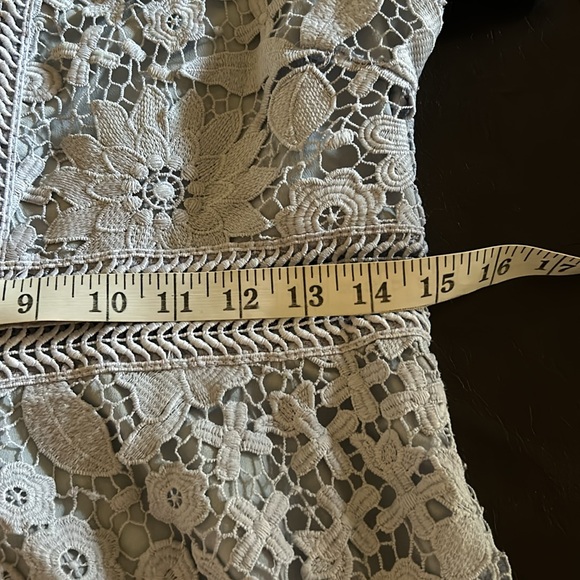 Elegant blue  Lace Short Sleeve Dress size S/M? - Picture 11 of 14